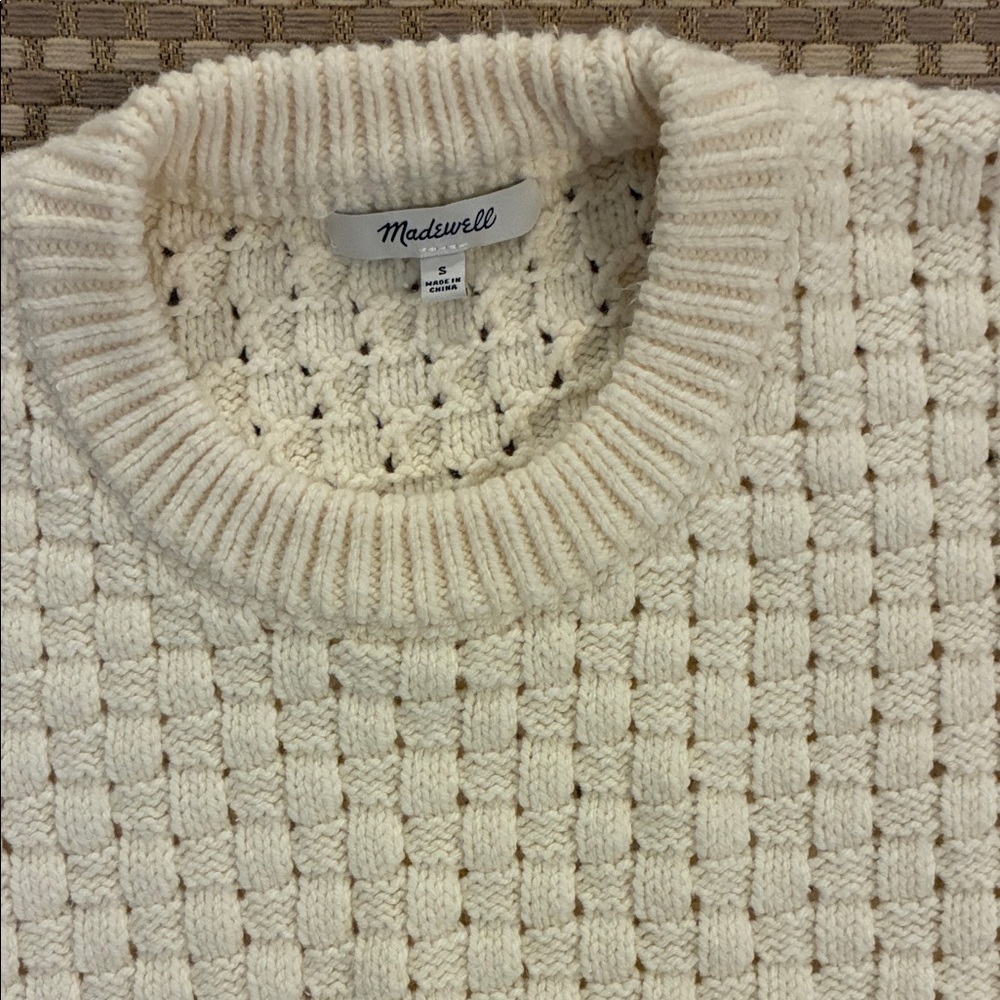 Madewell Knit Cream Sweater - Picture 3 of 5